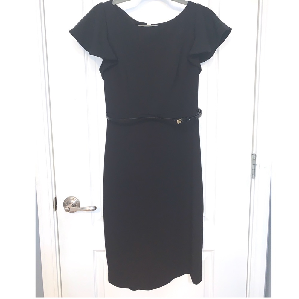 Calvin Klein Size 10 Black Dress